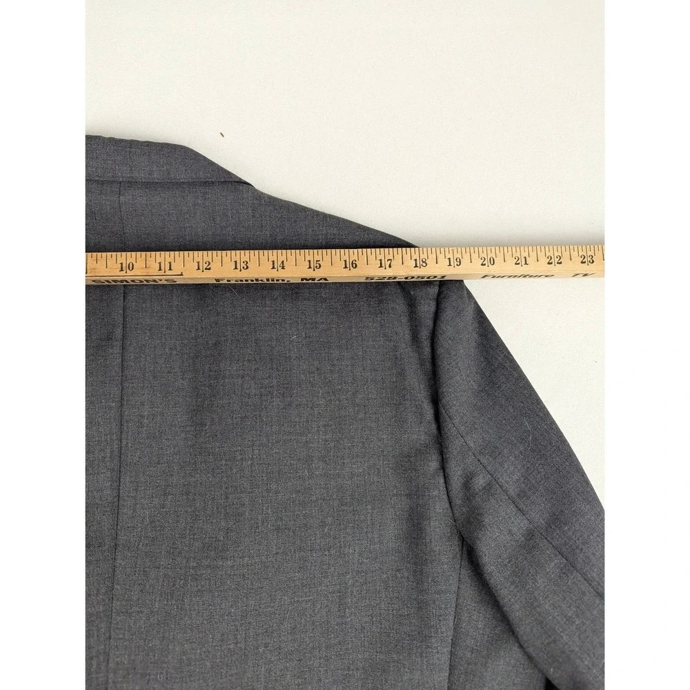 John‎ Farley Clothiers Mens Grey Two Button Suit 41R Made in USA Professional